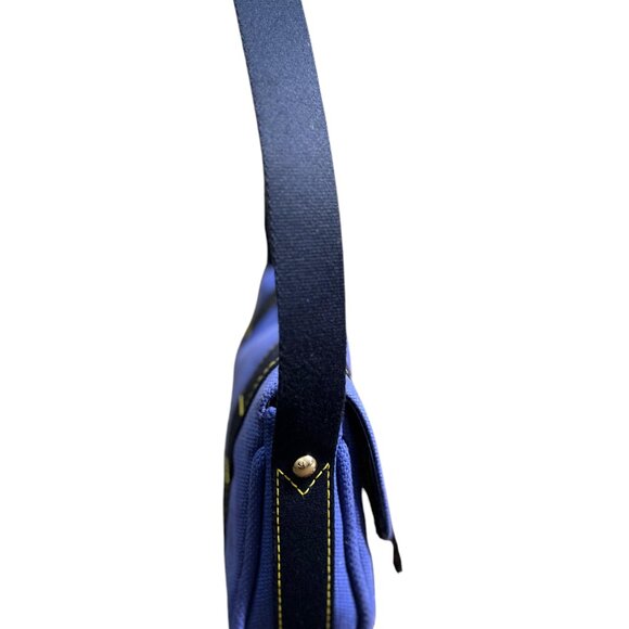 LOUIS VUITTON BLUE Canvas Antigua Sac Rabat Bag - Picture 3 of 7